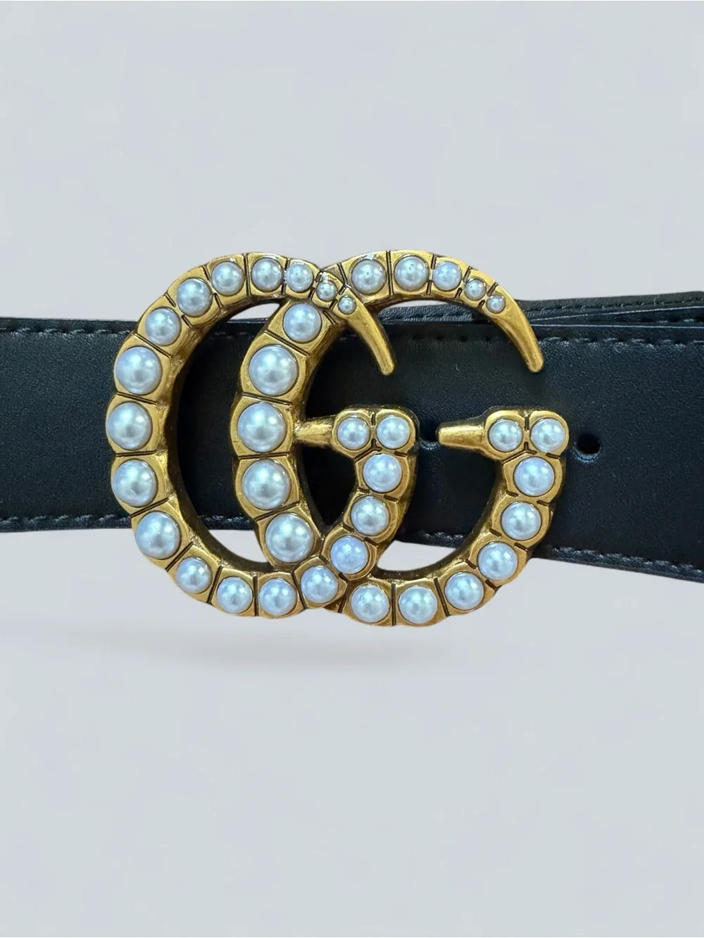 Gucci black leather